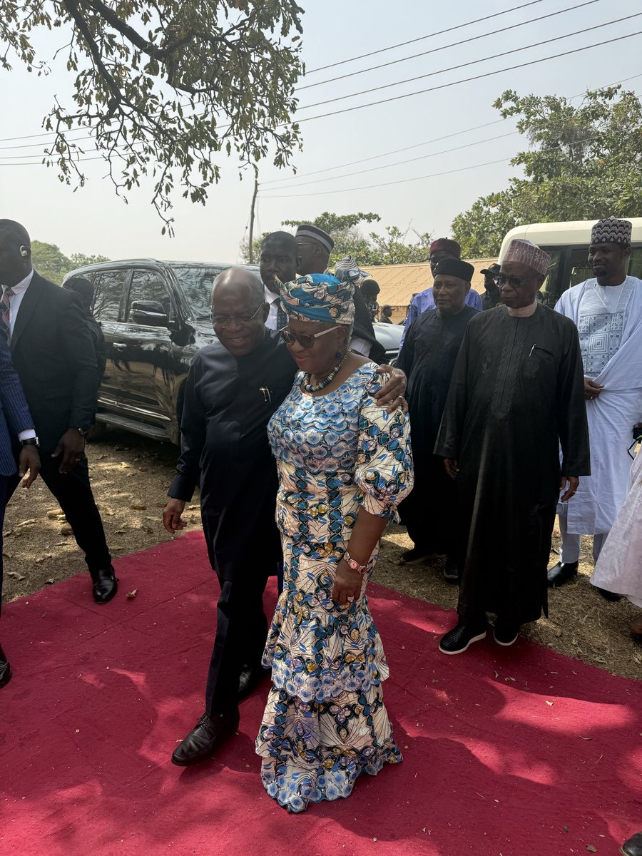 NOIweala's tweet photo. More photos from the Ahmadu Bello University Graduation Ceremony. Many thanks to my two Governors, Governor of Delta state HE Sheriff Oborevwori @RtHonSheriff, and Governor of Abia State HE Alex Otti @alexottiofr, for joining me on this occasion. 
Also congrats to Vice Chancellor, Prof Adamu Ahmed on starting a carbon footprint offset program on campus by asking students to each plant one fruit tree that can yield income for the university whilst offsetting their carbon emissions. With over 3000 trees planted by students, this is making the campus beautiful and green. 
@abuzaria4all