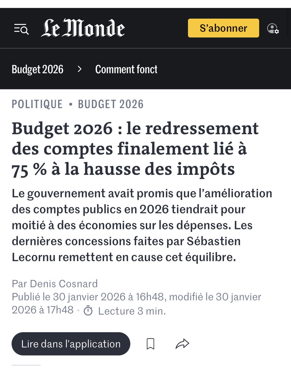 ConseilFiscal's tweet photo. Ce #budget restera comme une erreur dramatique pour la #France.
Un retour en arrière fatal qui ne fera qu’accroître les difficultés du pays. https://t.co/Sex3EFcwz9
