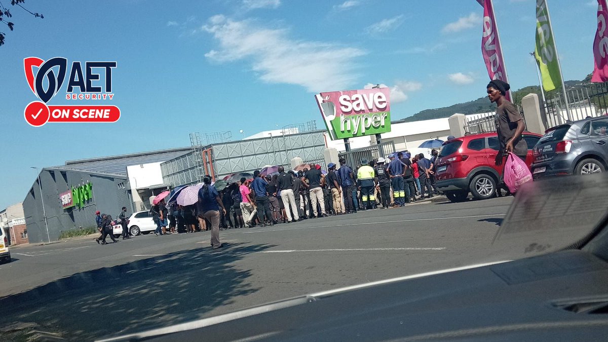 lnnocent191535's tweet photo. Please avoid Save Hyper in PMB Town. The MK Party members are not allowing any people to purchase any items in the store
#AETSecurity
10:02 • February 1 https://t.co/B8sNT4nh1e