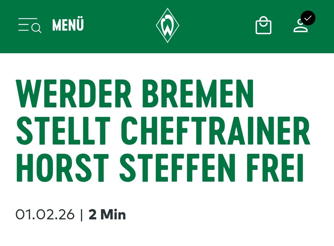 EIL: Horst Steffen von #Werder freigestellt!