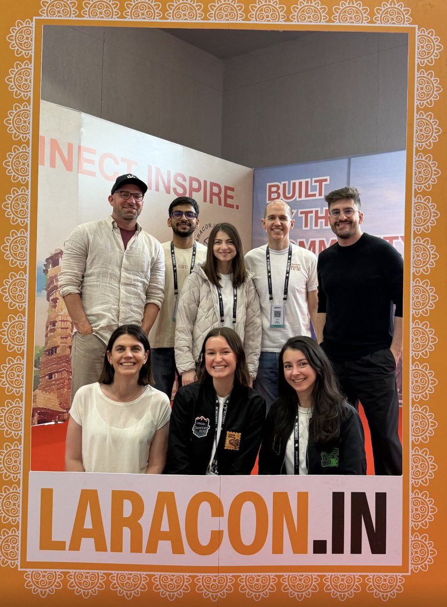The Laravel team at <a href="/LaraconIN/">LaraconIN</a> 🇮🇳