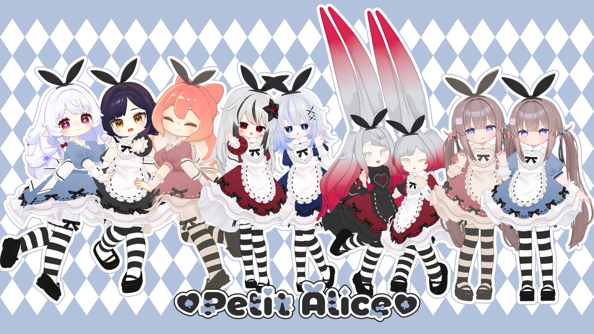 Usagi_Shoten's tweet image. 📢うさぎ商店新作【Petit Alice】販売開始✨

しらふくのおみせ様よりペア衣装の【Petit Top Hat】も販売されます🐰
24時間限定で50％OFFのセール中です🎀

ロゴは105さん（@105_file )
デザインはしらふくさん（@fuksan_fbx )
に作成していただきました♡
ありがとうございます🐰…