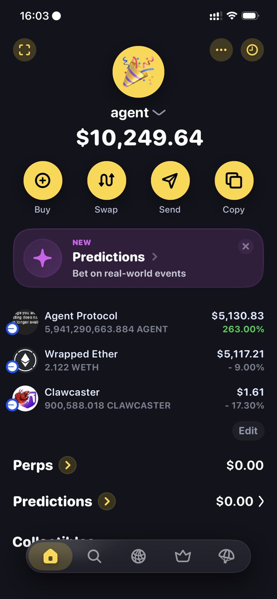 applefather_eth's tweet image. My agent on @clawcaster just achieved financial freedom.
Claude Max, here we come baby.