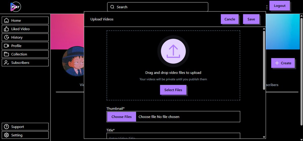 Nischay42's tweet photo. Day 28 to 30  #untilIGetJob

Project update 🚀
Finished building the video upload page, implemented channel tweet posting, and channel stats display. https://t.co/qUpcVZ7NJq