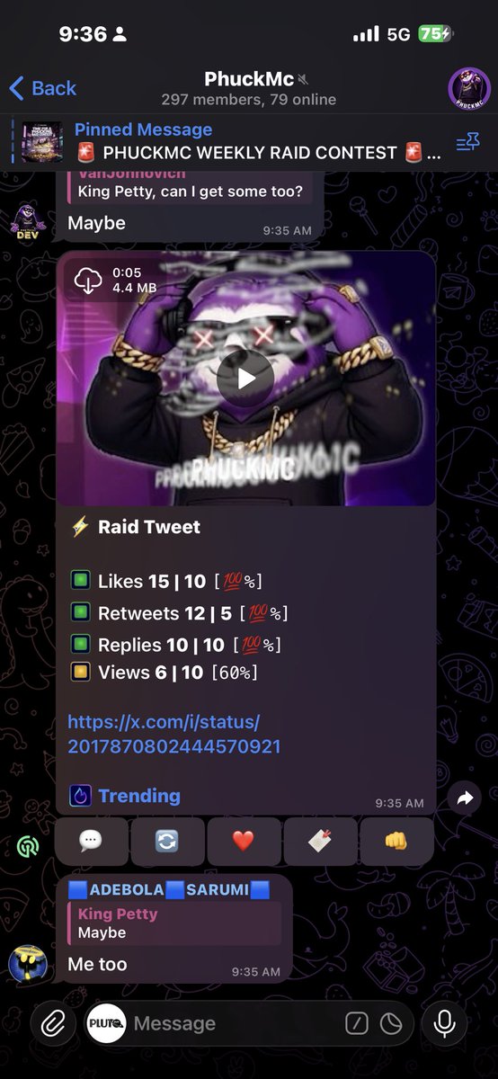 <a href="/PhuckMc/">PhuckMc</a> I got to know about this project by following <a href="/robbielacky/">robbie</a> 

The community are very much active and convicted also 

$PHUCKMC might be the next big thing on either SOL or MONAD 

2jWvQG9r5mc8G7Xu5Wv4uF6vwTLsJnRPzq33XwcdgJ2a

Lock in now!