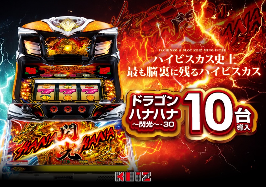 ✨✨✨本日新台入替✨✨✨ 🌺ドラゴンハナハナ～閃光～導入🌺 👑最新