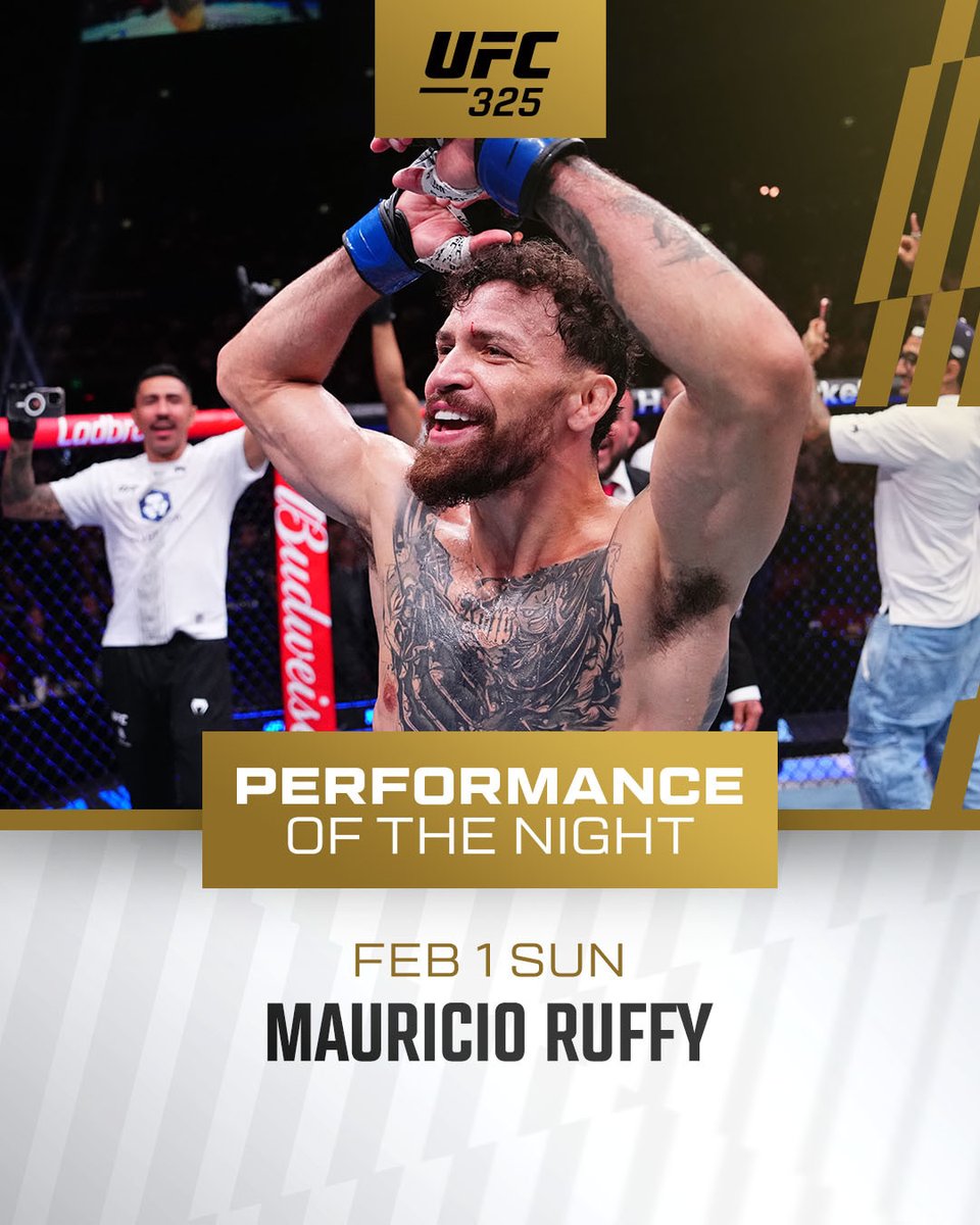 ufc_jp's tweet image. 💰️ファイトボーナス💰️

パフォーマンス・オブ・ザ・ナイト💥
💵マウリシオ・ルフィ
💵クイラン・サルキルド
#POTN
#UFC325