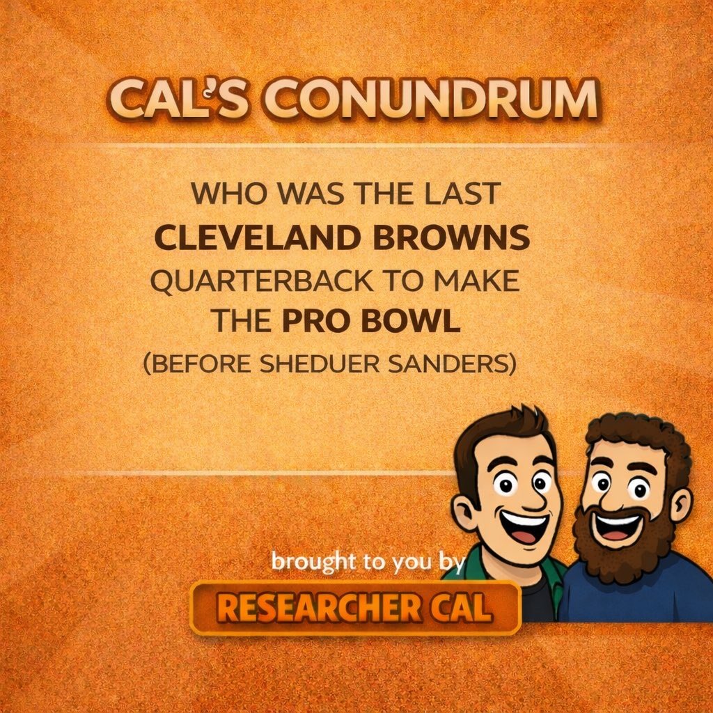 ABNFpod's tweet photo. Here it is! The latest #calsconundrum 🧠 

Leave your answers in the replies and check out our latest pod for the answer to last week’s question!

#NFL #UKNFL #AllBallsNoFilter #HotTakes #NFLPodcast #SportsPodcast #PodcastClips
#UKNFL #AllBallsNoFilter https://t.co/Bz5ARPotbK