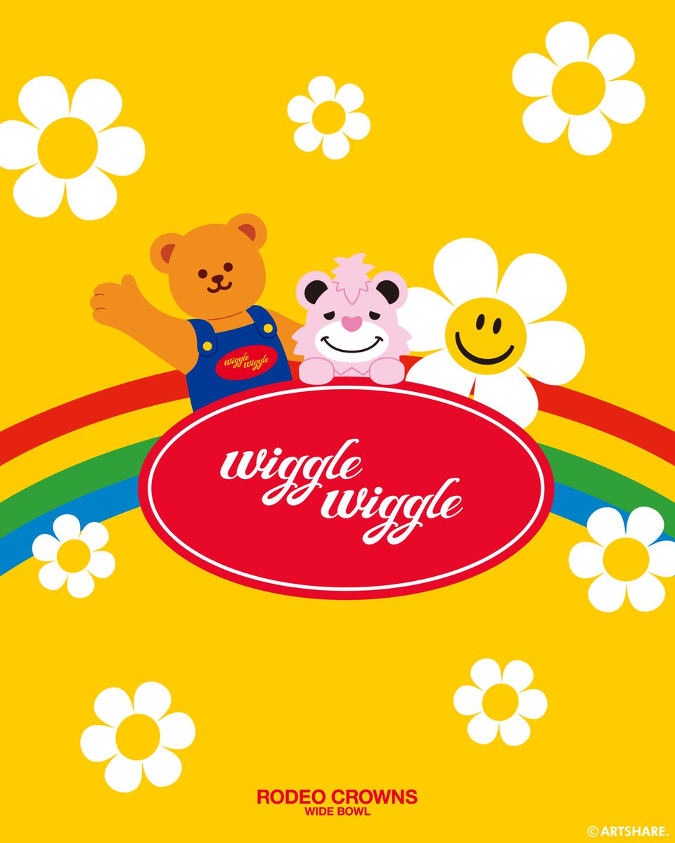 韓国で誕生したライフスタイルブランド
「wiggle wiggle」との初コラボレーションが実現❣️2/11(水)から全国RODEO CROWNS WIDE BOWL店舗とWEBSTOREで発売です🧸🌼

#wigglewiggle #ウィグルウィグル #RODEOCROWNS