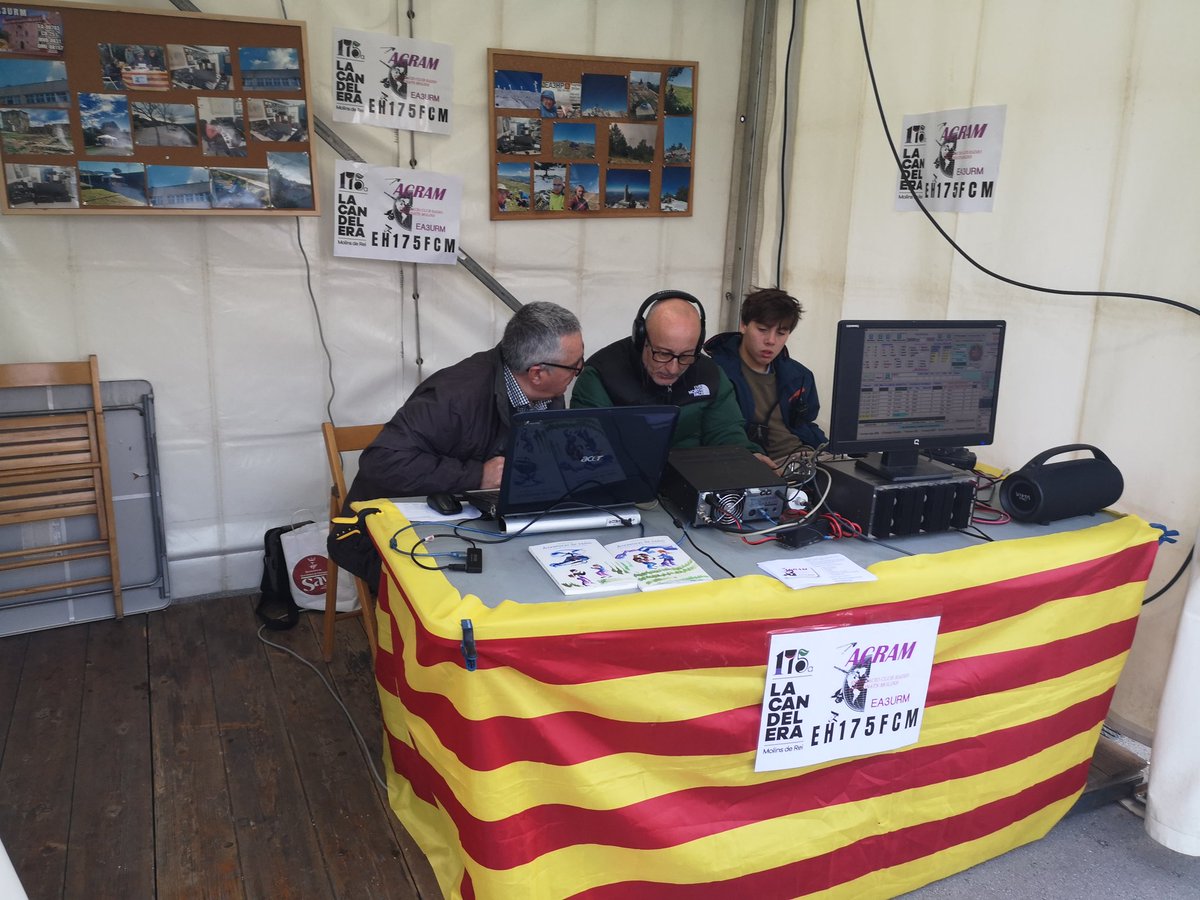 Barcelona7m's tweet photo. A l'aire en diferents bandes i modes S.E.S. EH175FCM organitzat per ACRAM desde la Fira de la Candelera, també en #CW. ACRAM una de les nombroses entitats que donen suport a la Campanya #Barcelona7M +Info. https://t.co/NO1b29xTCY https://t.co/ZqNowPG3xD