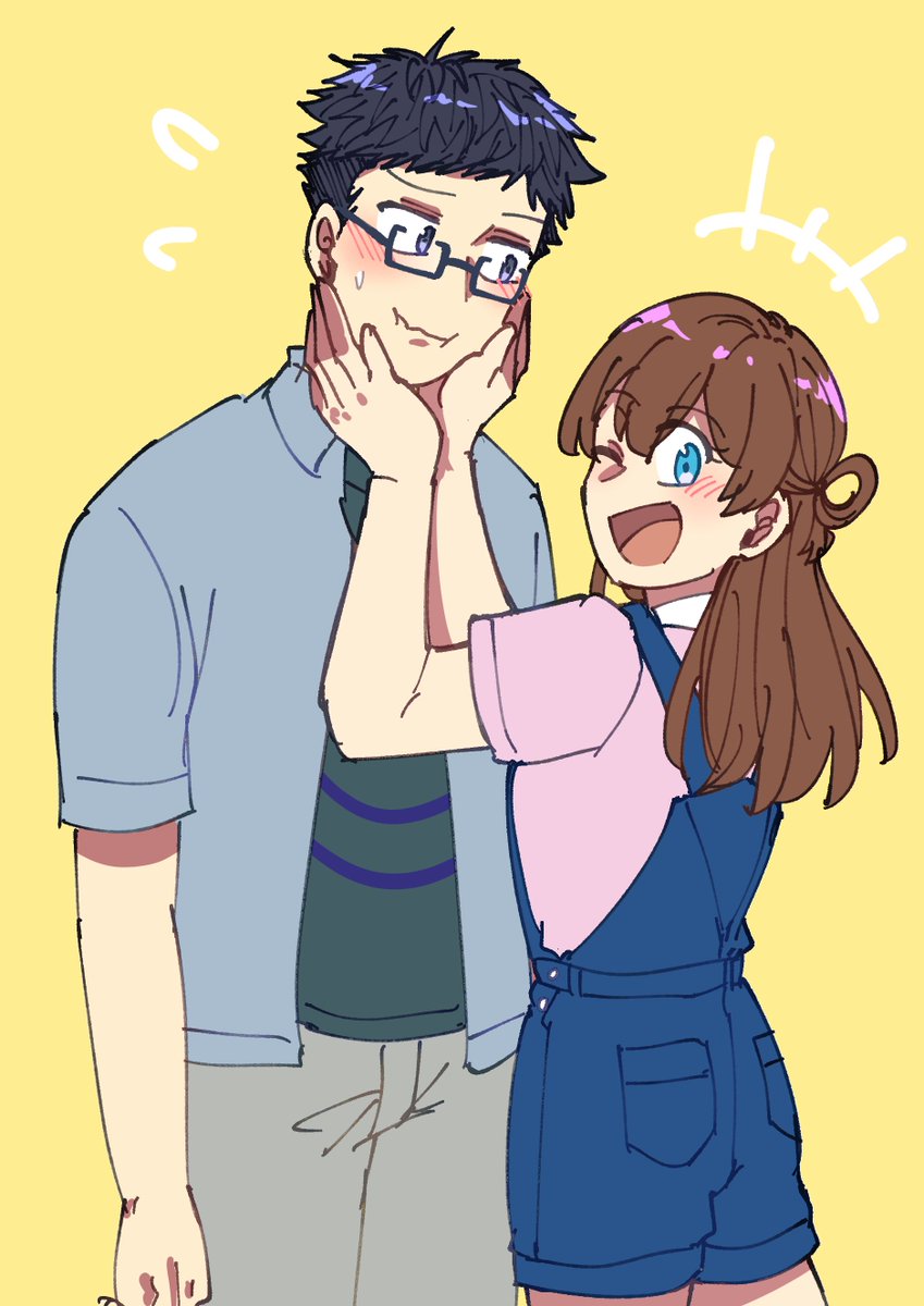 sei_pika's tweet photo. [#oc] my newspaper club kids, haruka and kazuhiro!!! https://t.co/c9dDRsnMzg