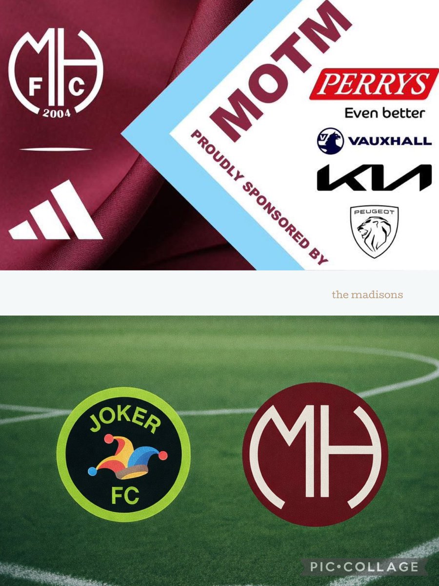🆚 Joker FC
📍Flash Lane 
⏰10:30AM KO

Big away game this morning for the manor boys to Joker FC! Lads are definitely up for it and looking to bounce back from our last defeat!

This weeks Match sponsor is Perrys

#UTM