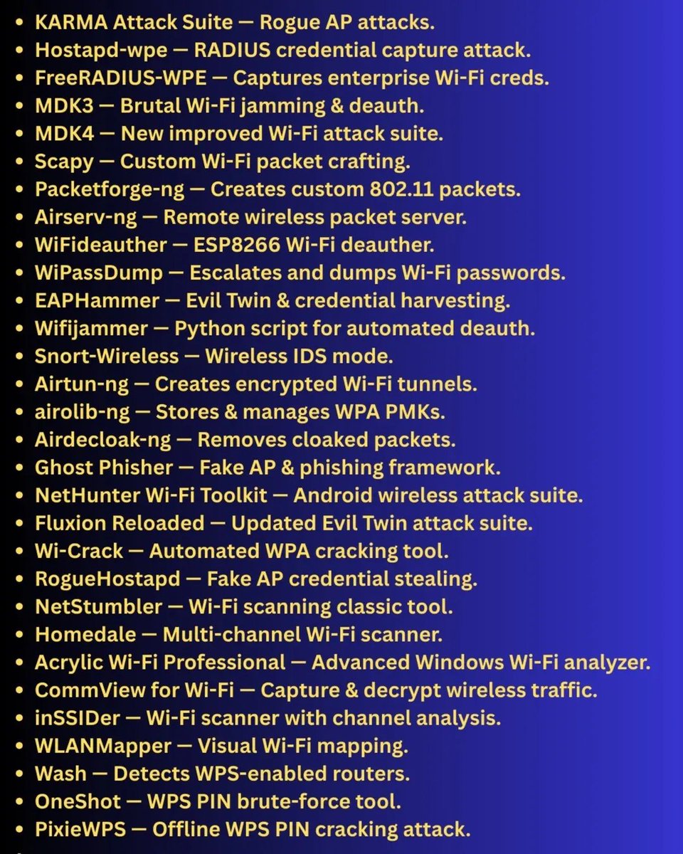 Anastasis_King's tweet photo. Wireless Security: Protecting Wi-Fi Networks 🌐

An educational overview of wireless security fundamentals, focusing on how Wi-Fi networks work, common risks, and best practices to protect access points and users. 

#WirelessSecurity #WiFiSecurity #NetworkSecurity #CyberDefense https://t.co/WUARWsi59n
