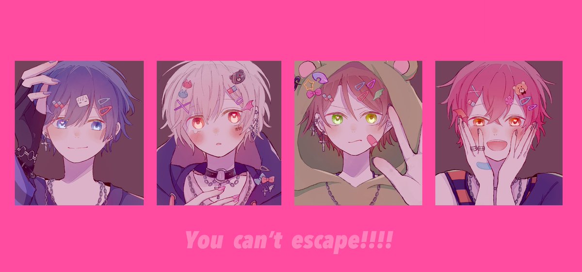 kasA_613's tweet photo. 逃げられない！
#そらるの絵 　#まふあーと　#うらたぬ王国の美術館　#坂田です https://t.co/DOun9lBucZ