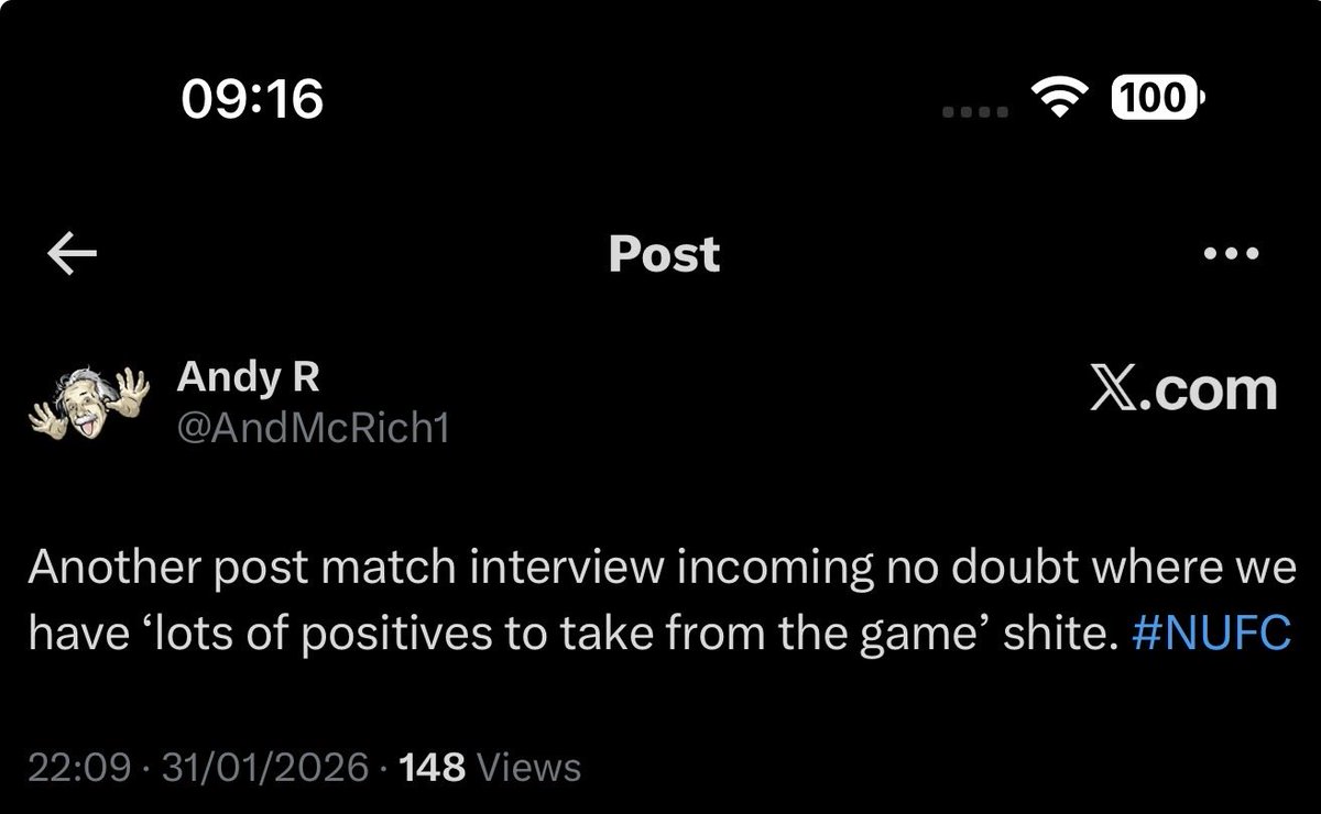 Shock, who’d have thought it Eddie #NUFC