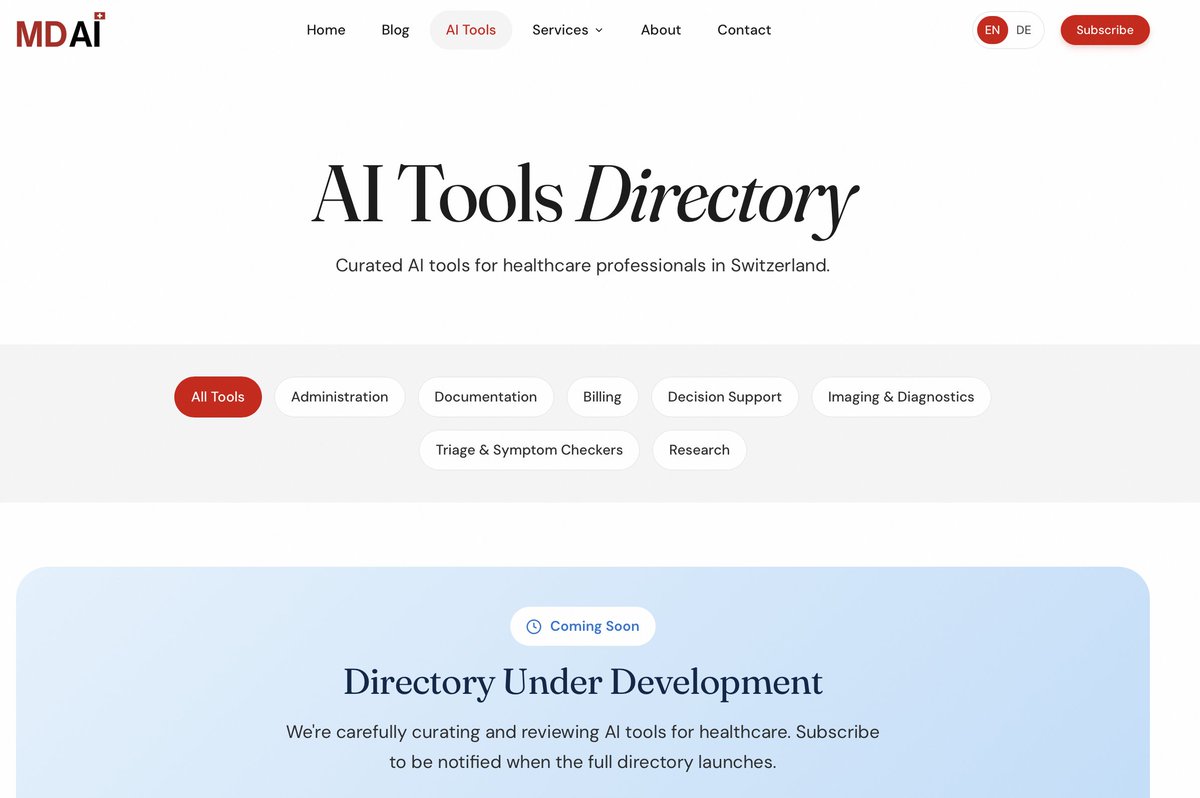 SwissMed AI tweet media