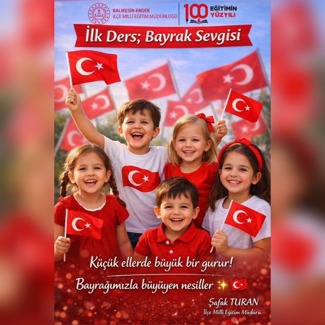 🇹🇷 2025-2026 Eğitim Öğretim Yılının ikinci Dönemi, “Bayrak Sevgisi” Temasıyla Başlıyor 🔔

#İstiklalBayraklaİstikbalMaarifle
#BayraklaBaşlayanOkul