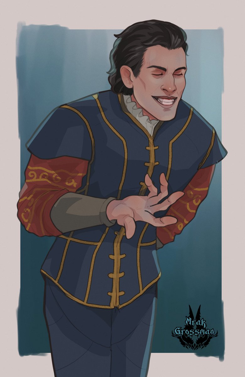 No, I won't stop drawing him. 
#baldursgate3 #bg3 #балдурсгейт3 #fanart #art #фанарт #арт #Raphael #raphaelbg3