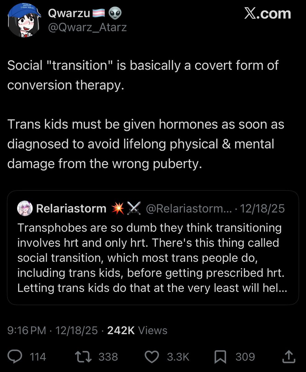 Anarseldain's tweet photo. @Qwarz_Atarz You are a gay pedophile that wants to groom and castrate children prior to puberty (ages 9-10 in boys) just like Epstein and his friends supported. https://t.co/3zgOahcXAK