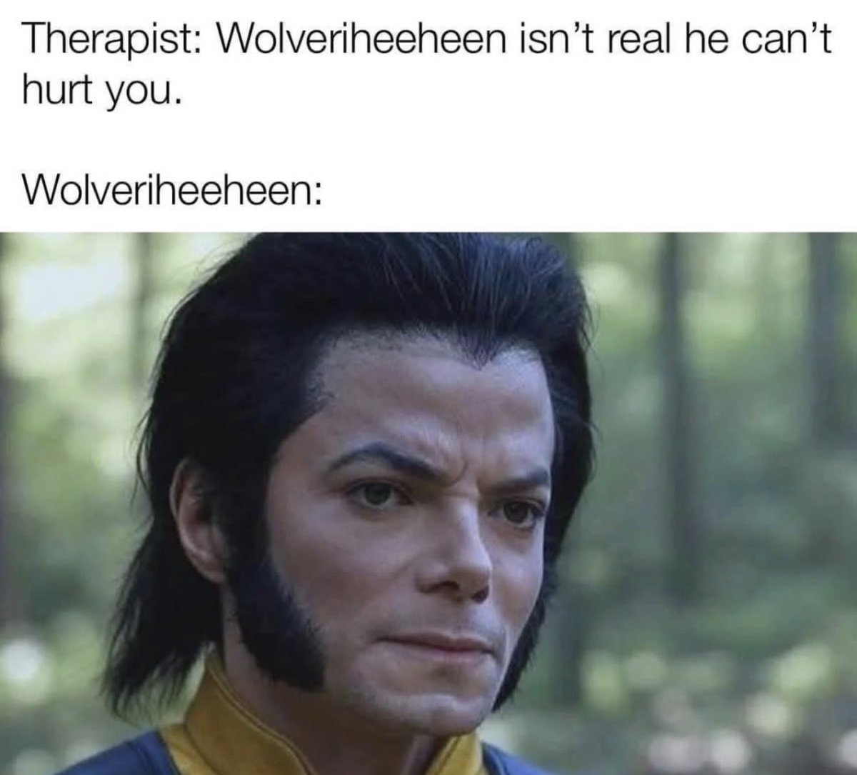 Johnnycesartist's tweet image. Hey, It’s Hugh Jackson. @RealHughJackman lol