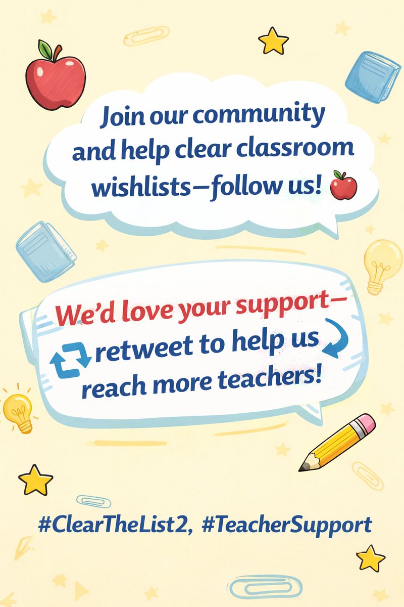 ClearTheList – Helping Teachers Clear Their Lists tweet media