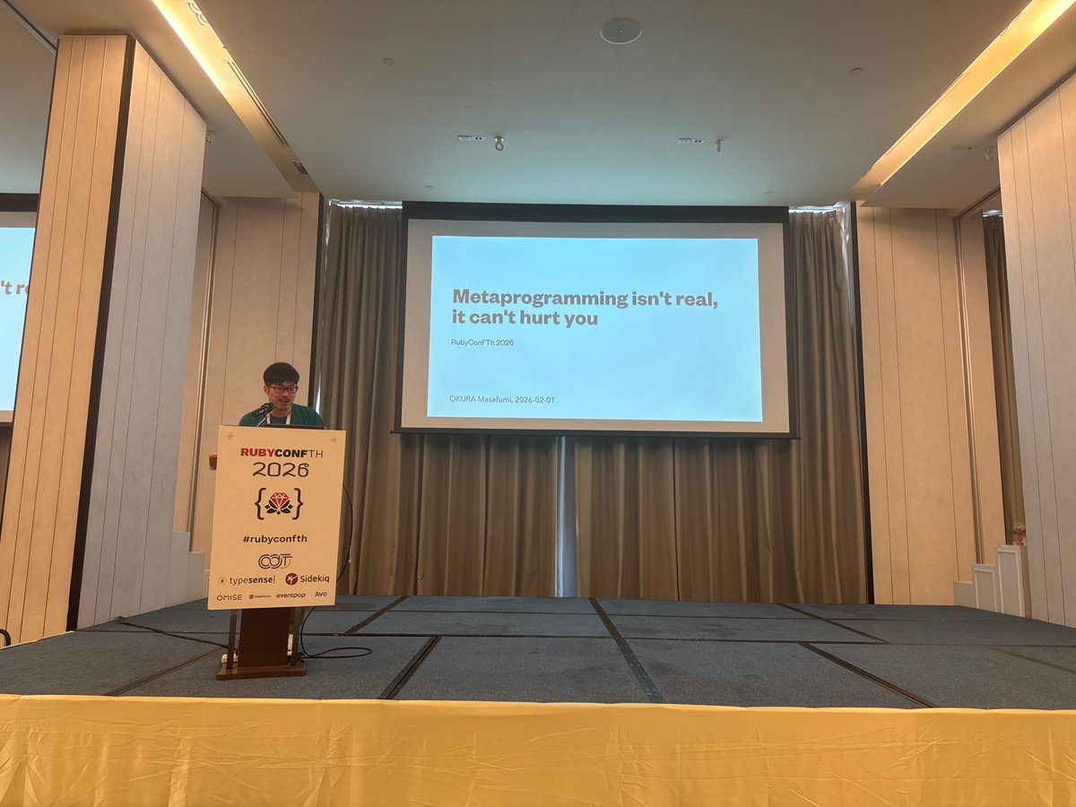 RubyConf Thailand tweet media