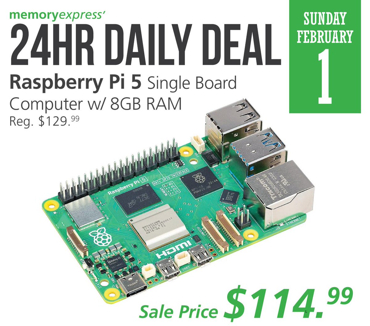 24hrDailyDeal: The RaspberryPi 5 8GB Edition is built using the