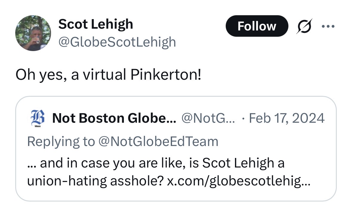 Not Boston Globe Education tweet media