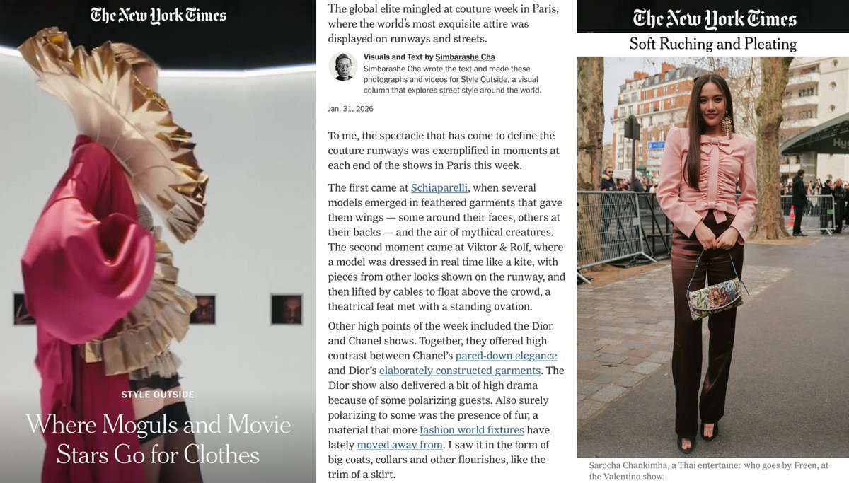 jamiegurl38's tweet photo. The “global elite” mingled at couture week in Paris!!!

Yes!!! Our girl is part of that Global Elite according to NY Times!!!✨

🔗 https://t.co/EMrWerUn4b

#MaisonValentinoHC26XFreen
#ValentinoSpeculaMundi #ValentinoHauteCouture
#srchafreen https://t.co/tqfWyxGo3d