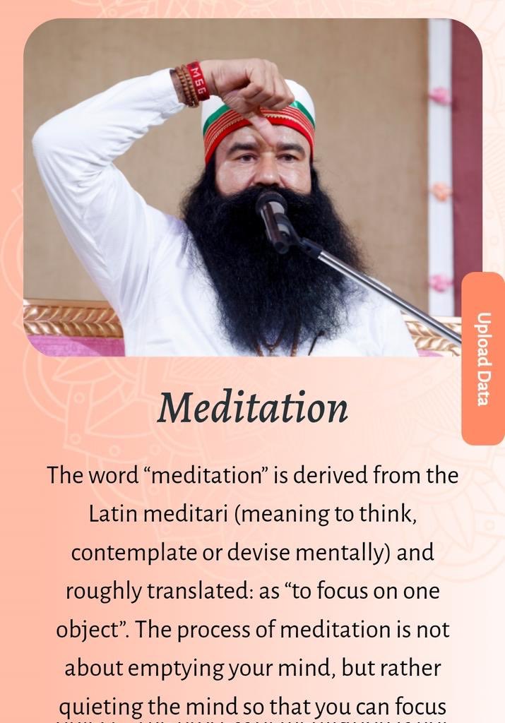 Im_Baljit777's tweet photo. #MindfulMeditation
#StressFreeLife
Meditation increases will power and confidence manifold. Patients who learned and practised meditation from 'Saint Dr. @Gurmeetramrahim Singh Ji' were able to defeat third stage cancer with increased will power; such is the power of meditation. https://t.co/BBR8QxobzT
