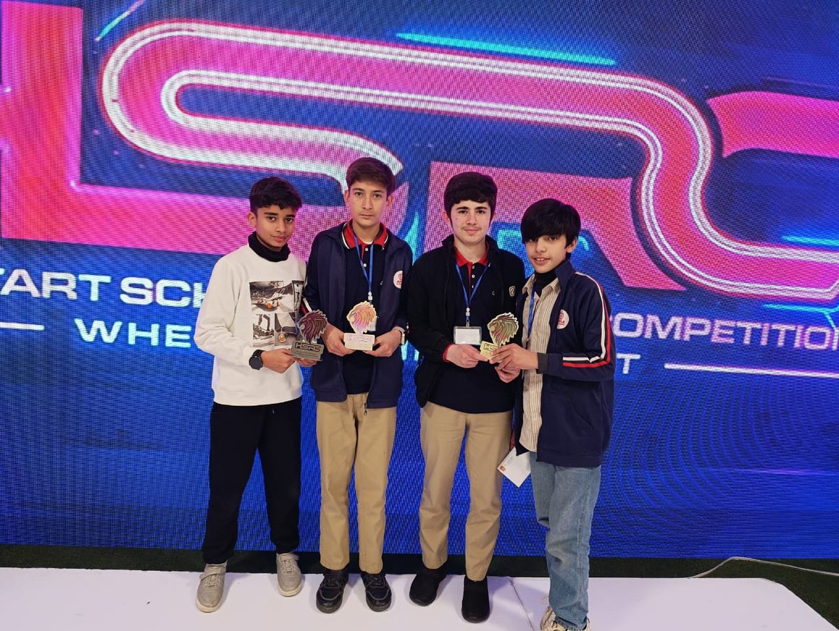 Coding4KidsPK's tweet photo. HSRC-26:
DroBotX Team with a winning position in category "Obstacle Avoidance* &amp; Ruuner-up in "Line following category, in Headstart School Robotic Competition"
#HSRC #Coding4KidPK #AGS #Robotics https://t.co/fq71txdAJg