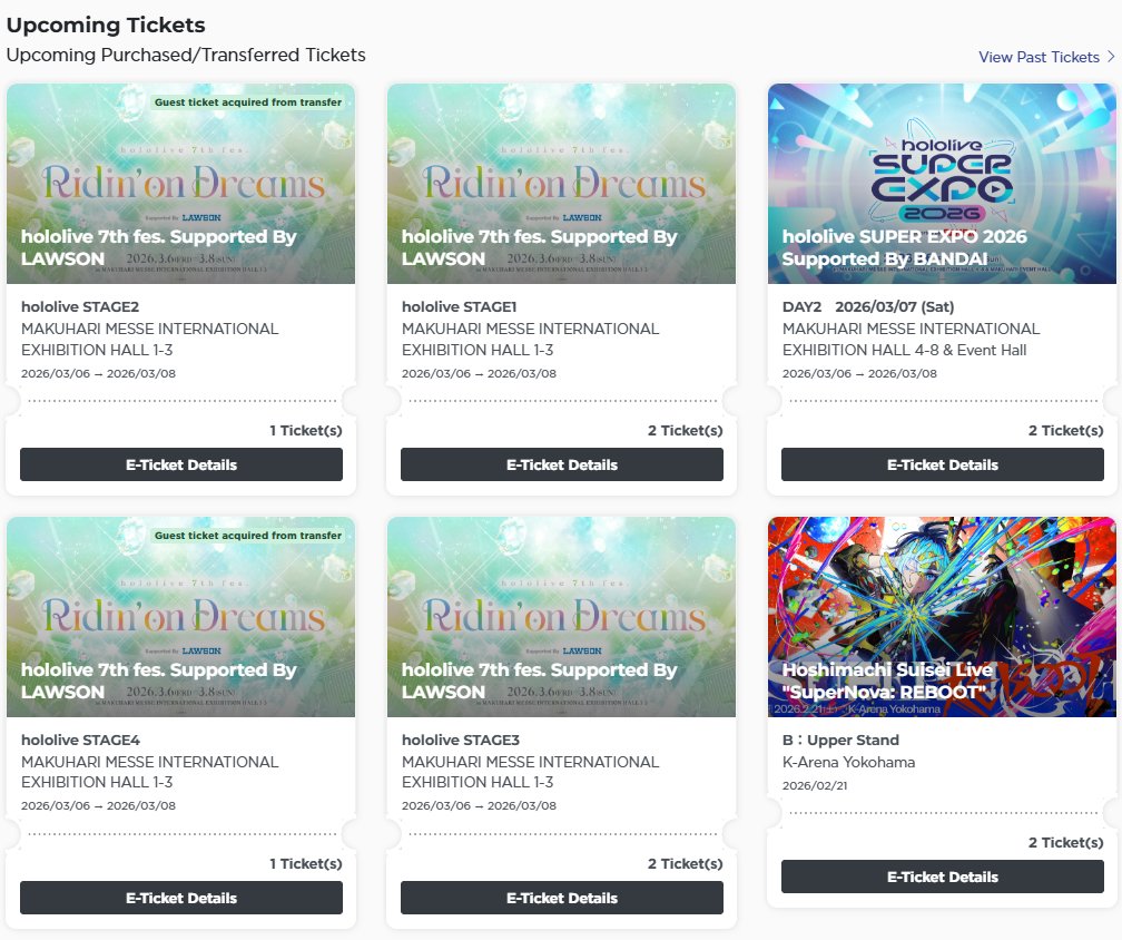 Got ALL tickets for hololive 7th fes. + Suisei Supernova REBOOT ! ☄️✨