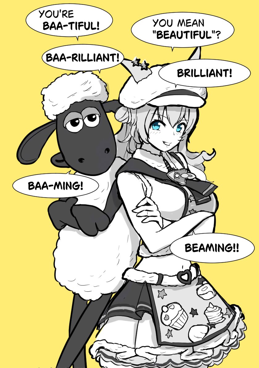 Limited version #TaikiShuttle "BAA BAA PATISSERIE" was launched on JP #umamusume. You'd know we JP people generally recognize sheep make sound as "MEH(similar to May)" instead of "BAA"
#ウマ娘 #タイキシャトル  pixiv.net/artworks/14063…