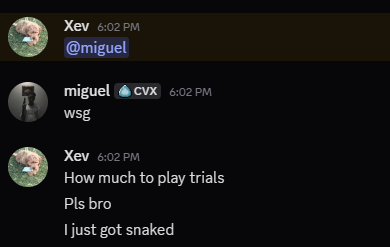 dude payed me to queue with him so i qualed w a console kid! ----> <a href="/CoveXggs/">CoveX</a>  |  <a href="/CoachGoatt/">Coach Goat (600+ vouches )</a>