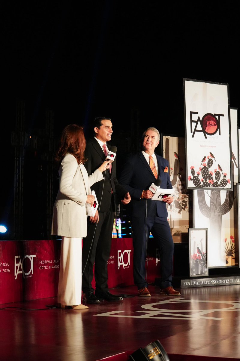FroylanGamezG's tweet photo. Especial FAOT 2026: La Magia de Álamos 🎭

Agradezco la entrevista a @KatyAmavizca y @FanoCampoy por la señal de @TMXDigital.

Una edición más que celebra nuestra cultura desde este bello Pueblo Mágico. ✨

#OrgulloSonorense https://t.co/94KpRwz2A9