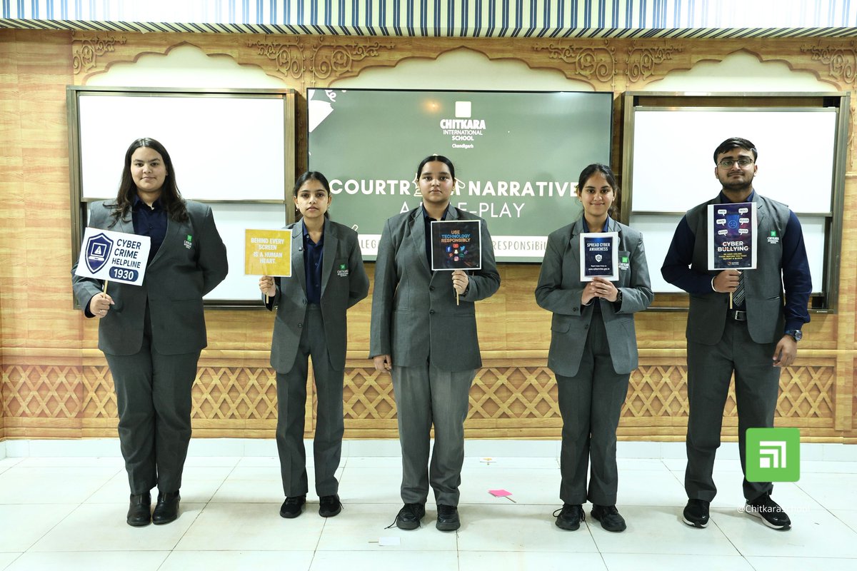 Grade 11 students of Chitkara International School raise awareness on cyber crime and cyber bullying through skit and role play

#CIS #cyberbullying #awareness #activity #roleplay #legallietrcayclub #legalstudies #learning #knwoledge #ChitkaarInternationalSchool