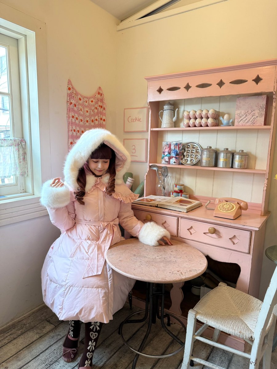 韓国寒いのでバロックさんのダウンコート🧥 ふわふわもふもふ✨