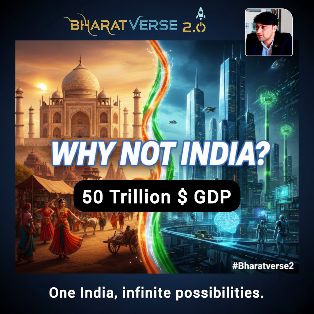 jeevanprasadtsm's tweet photo. भारत गरीब नहीं है,
भारत under-imagined है।
आज #Budget2026
इस सोच को बदल सकता है।
@nsitharaman @FinMinIndia @PIB_India @MyGovIndia @NITIAayog
#Budget2026onDD #NirmalaSitharaman #WhyNotIndia #50TrillionIndia #Bharatverse2 https://t.co/Hc3xzgGvUe
