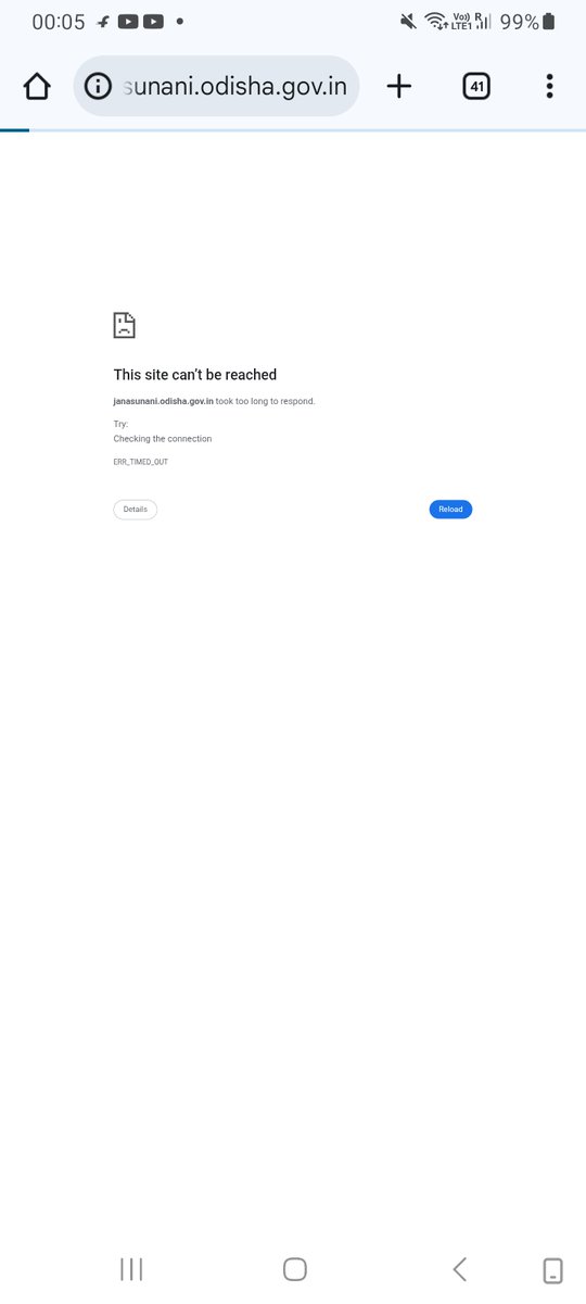 bhanuoec's tweet photo. @CMO_Odisha @MahalingMukesh @JanaSunani Portal of Odisha Website is not reachable since last 2 months. How can the government be so much careless for one and only Public Grievance portfolio headed by the Chief minister himself. Is it intentional to reduce the number of grievance https://t.co/DDEOwg4iVe