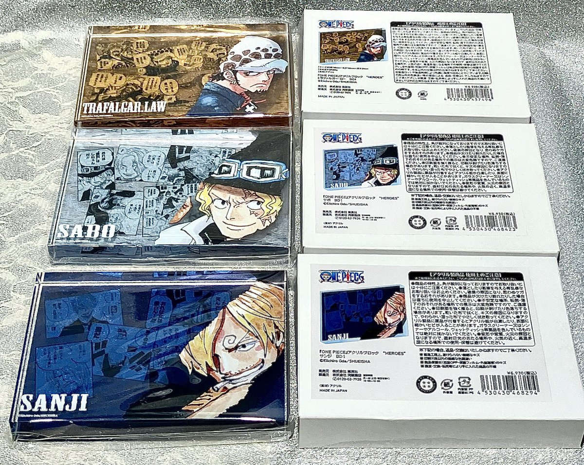 おすすめ商品】原画商品 『ONE PIECE』アクリルブロック“HEROES
