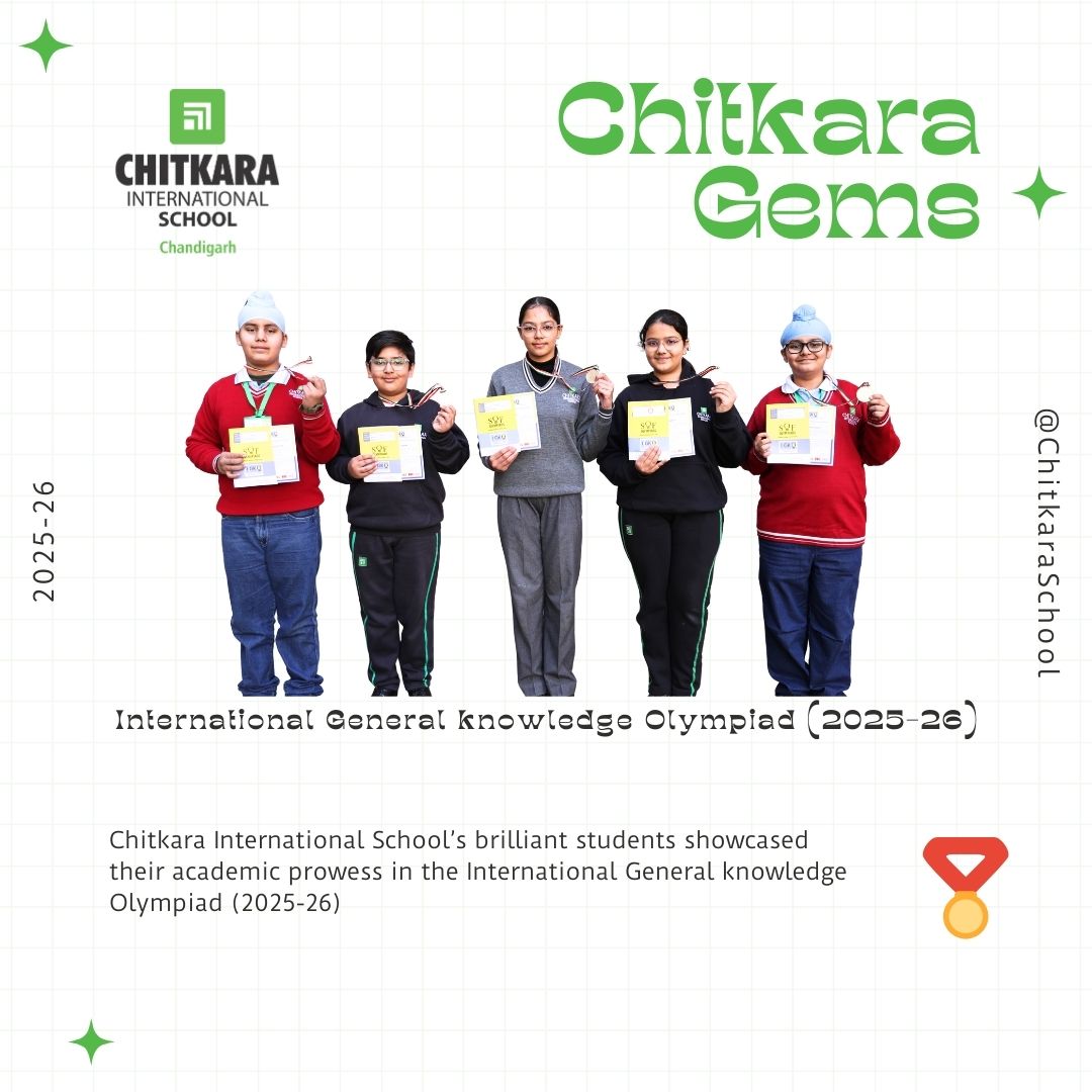 Chitkara International School’s brilliant students showcased their academic prowess in the International General knowledge Olympiad (2025-26)

#CIS #Gems #SOF #Winner #proudmoment #ChitkaraGems #ChitkaraInternationalSchool #Goldmedal