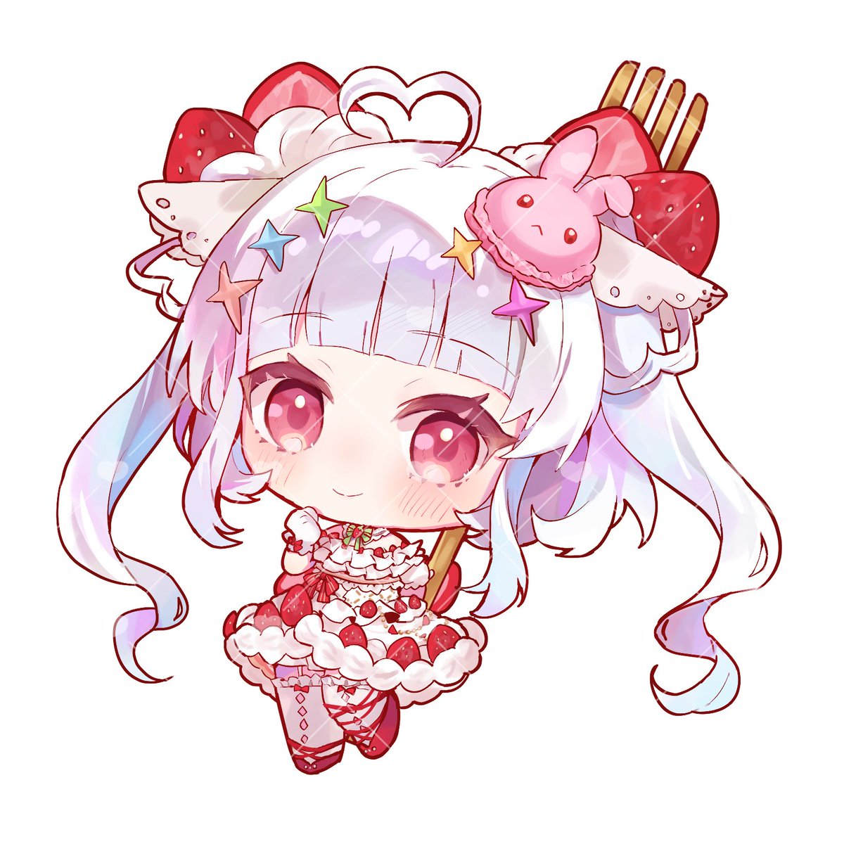 amaiyuki0326's tweet photo. イラストを描いていただきました✨

出品者：もちもちコンビーフ
商品名：【卵商品】SDキャラクター制作します！ https://t.co/HjSN3Y8iVl #つなぐ https://t.co/XTjkciX7gJ