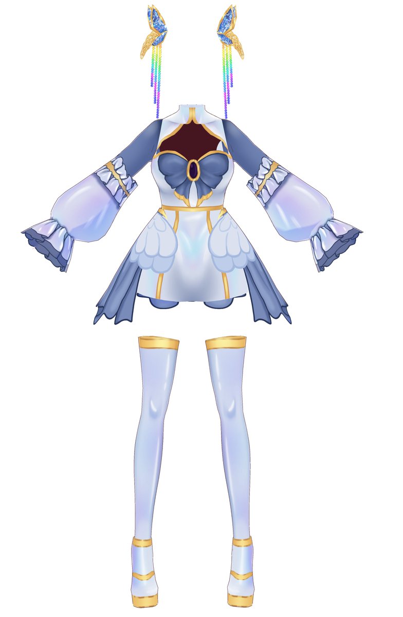 My first time creating a custom outfit. Still new but I'm satisfied with the results 💝✨I made it for <a href="/DreamyLeafy/">DreamyLeafy 🍃(Png/Vtuber) 🎨 Comms Open 🎨</a> for her birthday 💝Please check out her twitch when you have time!