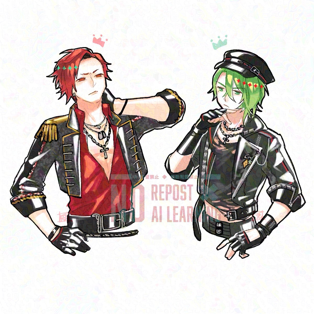 usagine23's tweet photo. ⚠️衣装捏造⚠️

👑❤️🔁💚👑 https://t.co/vwKdGTMTk4