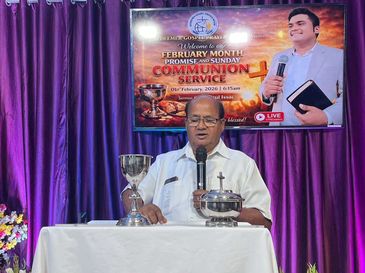 IPA_RGPH's tweet photo. FEBRUARY MONTH PROMISE &amp; COMMUNION SUNDAY SERVICE | 01 FEBRUARY 2026 | RGPH #RGPH, #sundaysermon, #sundayservice, #communion https://t.co/pSol60m4zD