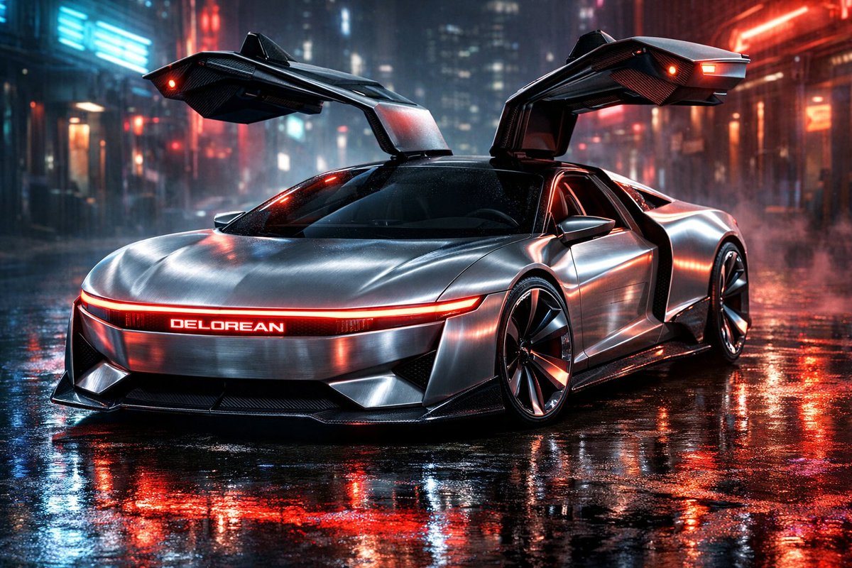 ItsCrypto_bruh's tweet photo. Thrilled to unveil my entry for the first DMC Community Challenge: The DeLorean Flux! We're reimagining the future of DeLorean, blending iconic heritage with cutting-edge innovation. Get ready for a ride through time. $DMC @DeLoreanlabs #DMCDESIGN https://t.co/COs74gcXj3