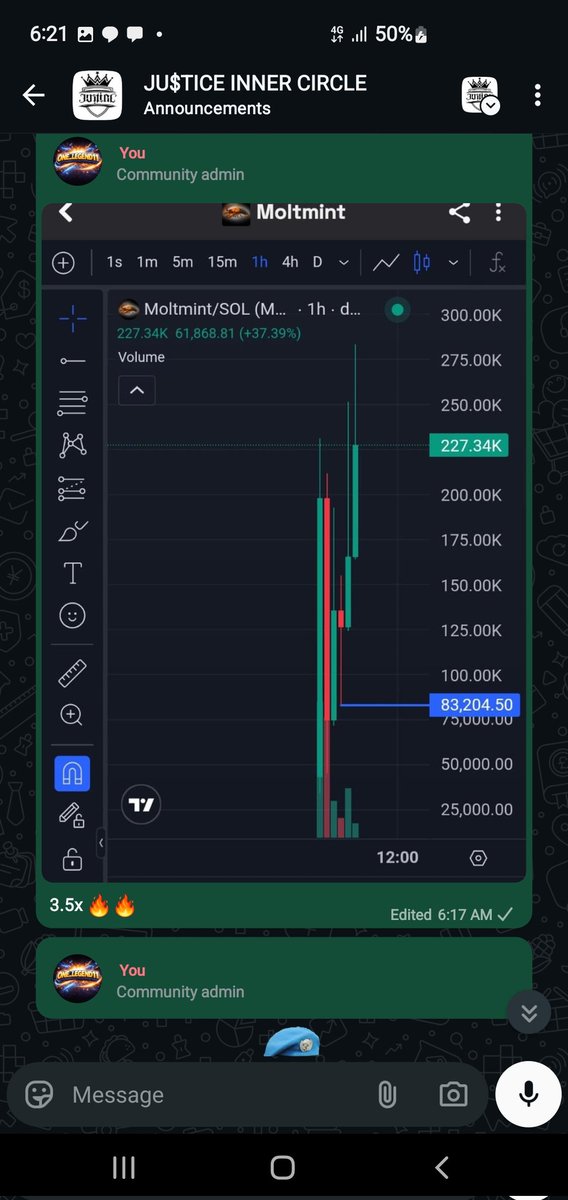 ONE_LEGEND11's tweet photo. Called #MOLTMINT on private at 80k and hit 280k now

Soft 3.5X and counting.  What a good sign to start February 👏 

To get in send a dm @ONE_LEGEND11 
TG :@ONE_LEGEND11 https://t.co/Kchg0Gzzgm