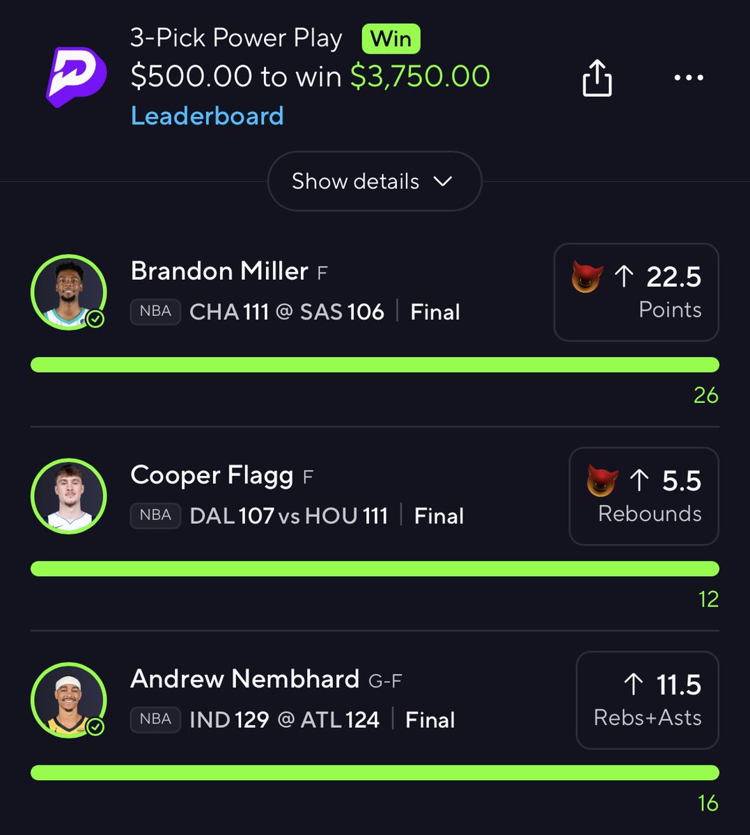 💰$200 for 4 PEOPLE WHO RT♻️ &amp; Drop a Msg w/ CASH APP👇🏼

✅$3,750.00 BANGGG✅
BACK TO BACK HUGE NIGHTS ☢️

🚨We CASHED+ $10,000 on VIP TN‼️ SO JOIN NOW w/ 30% OFF🏷️

⬇️⬇️⬇️⬇️⬇️⬇️⬇️⬇️⬇️
dubclub.win/af/afl-yyx8t/ 

(Bc Next Demon 😈 Play will ONLY BE POSTED THERE 🤝)