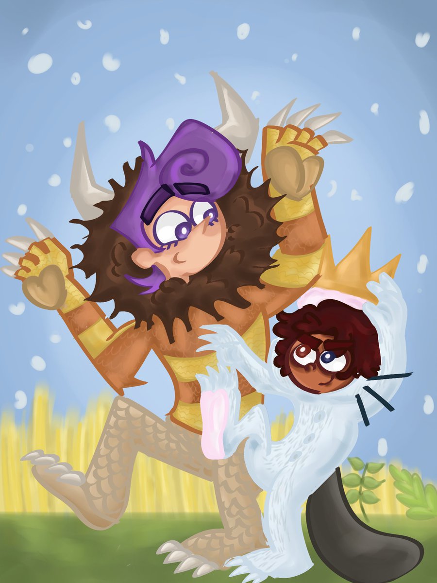 HIIIIII Drawing from an art exchange with <a href="/Bumblebee_Azii/">Loki</a> I liked the result, I hope you like it too! #fopanw #peri #oc