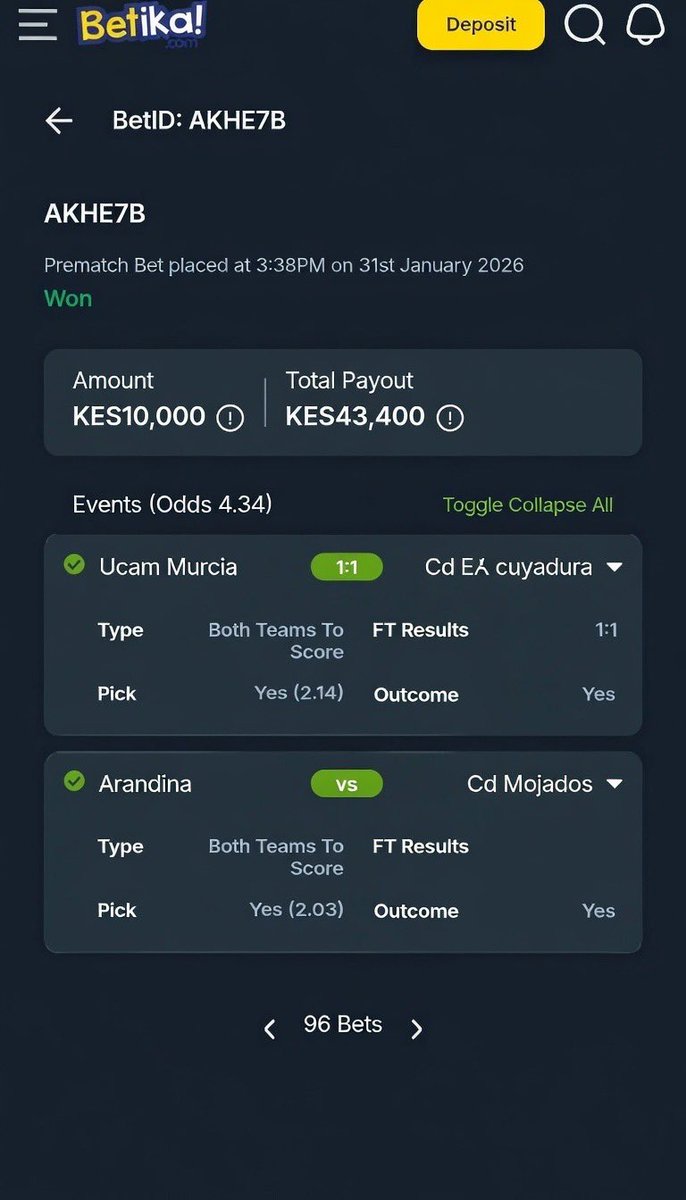 LevyKingTips's tweet image. #Booom🥰💓💓🥰💥💯🎉❗✅ 💥congratulations😴✅✅🤯33k profit 
  Hata wewe c unaona uUmasikini wako nikujitakia😂🤣🤣🤑🤑💸we risk to change our lives. 

Only risk takers can reap more earnings 💸💰🤑 than doubting Thomas's.

Repost and Share your winning slips